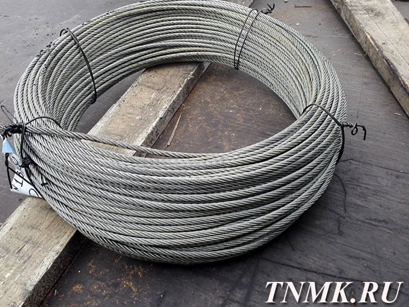 Канат стальной 9,1 мм ГОСТ 3063 ТК 1х19 (1+6+12) купить в Магнитогорске